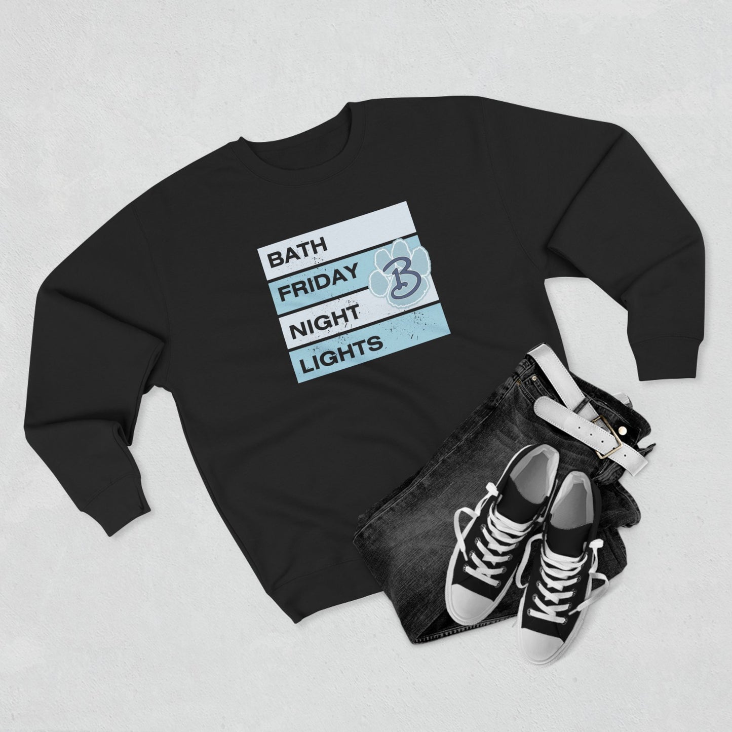 Bath Friday Night Lights Unisex Crewneck Sweatshirt