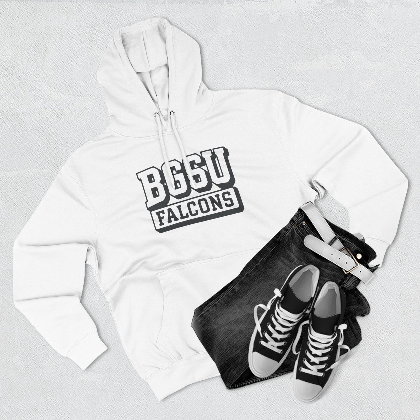 BGSU Three-Panel Fleece Hoodie