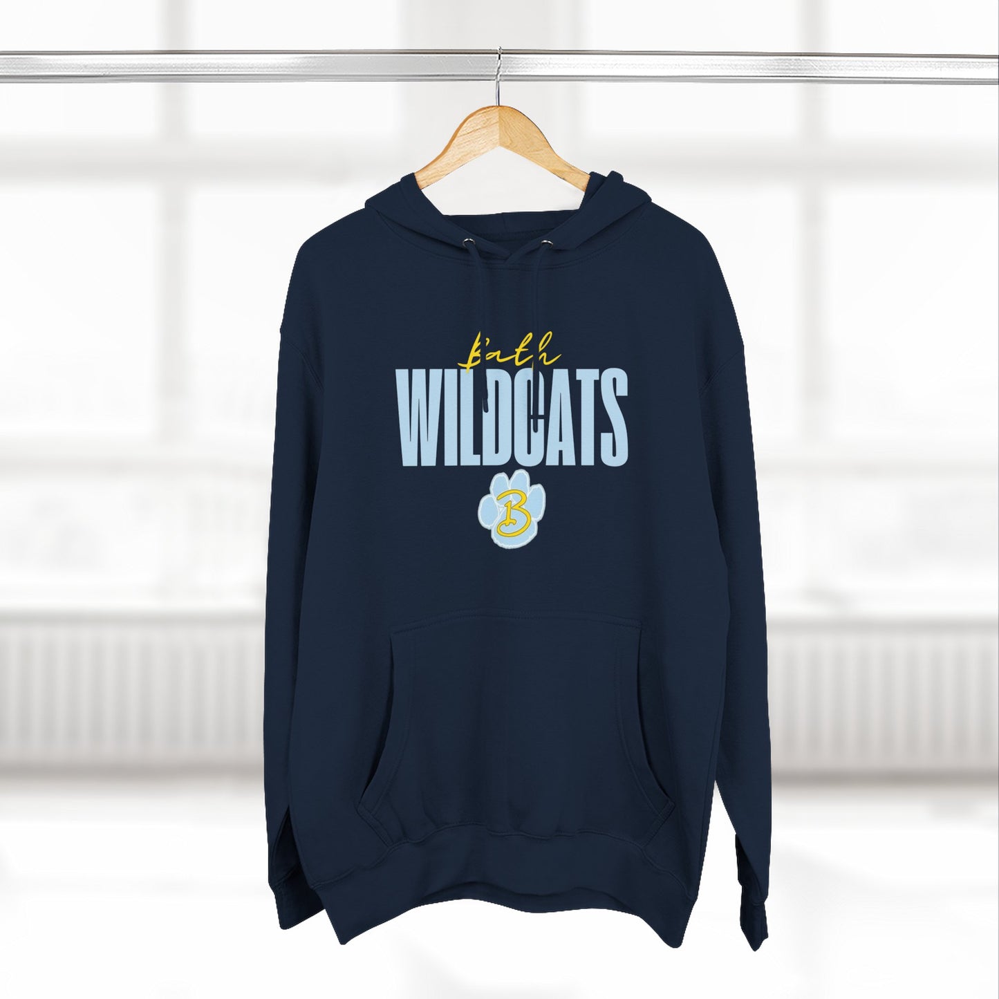 Bath Three-Panel Fleece Hoodie